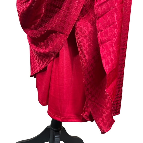 Torrid NWT Red Satin Spaghetti Strap Lace-Up Back Midi Dress Size 2X - Picture 7 of 12